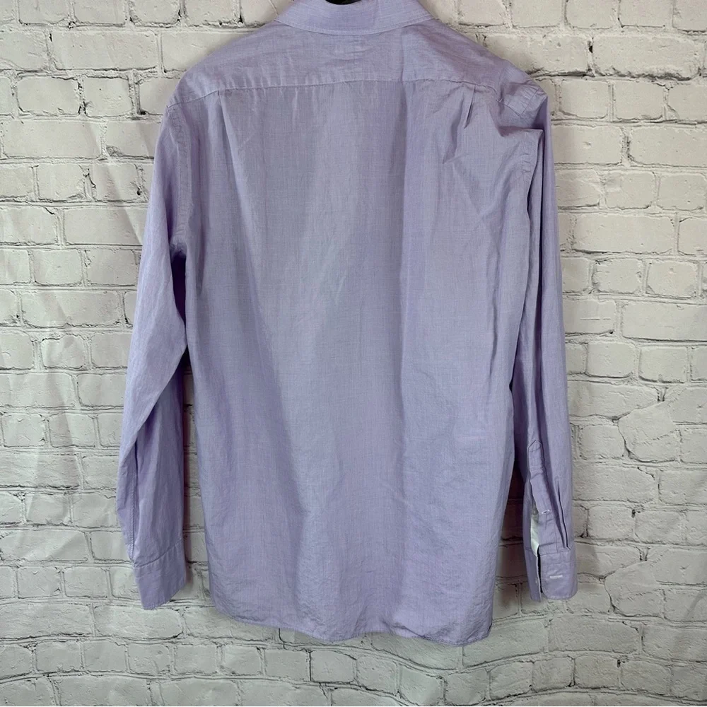 J. Crew ludlow 2 ply mens XL Light Purple Dress Shirt preppy office 100% cotton